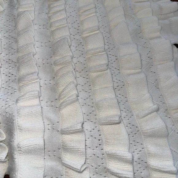 Fashion Nova Cream Ruffle Romper - Picture 5 of 8